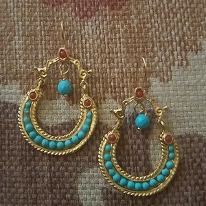 Turkish Turquoise Drop Earrings